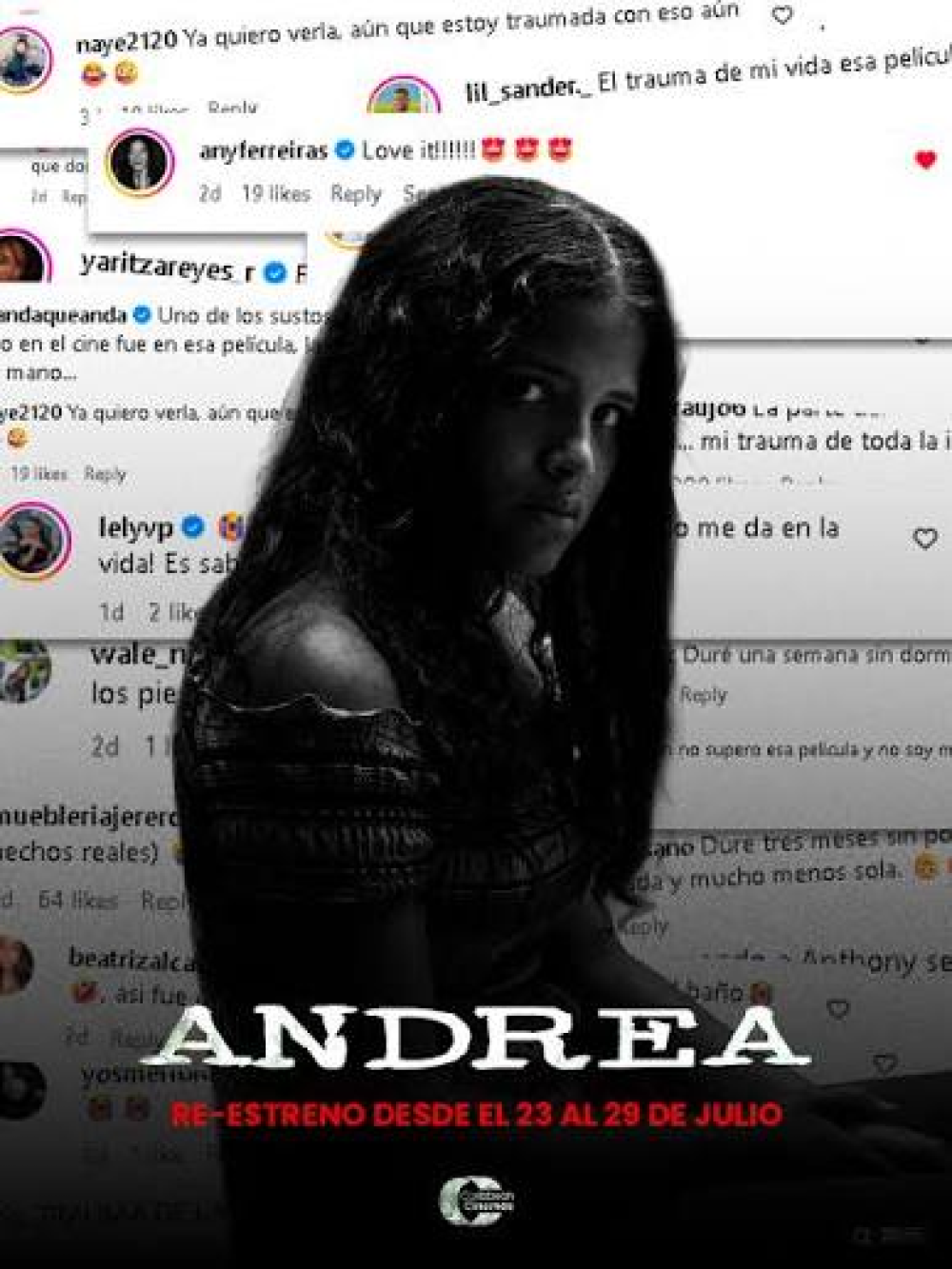 EL PÚBLICO DEVUELVE “ANDREA” A LOS CINES CASI 21 AÑOS DESPUÉS